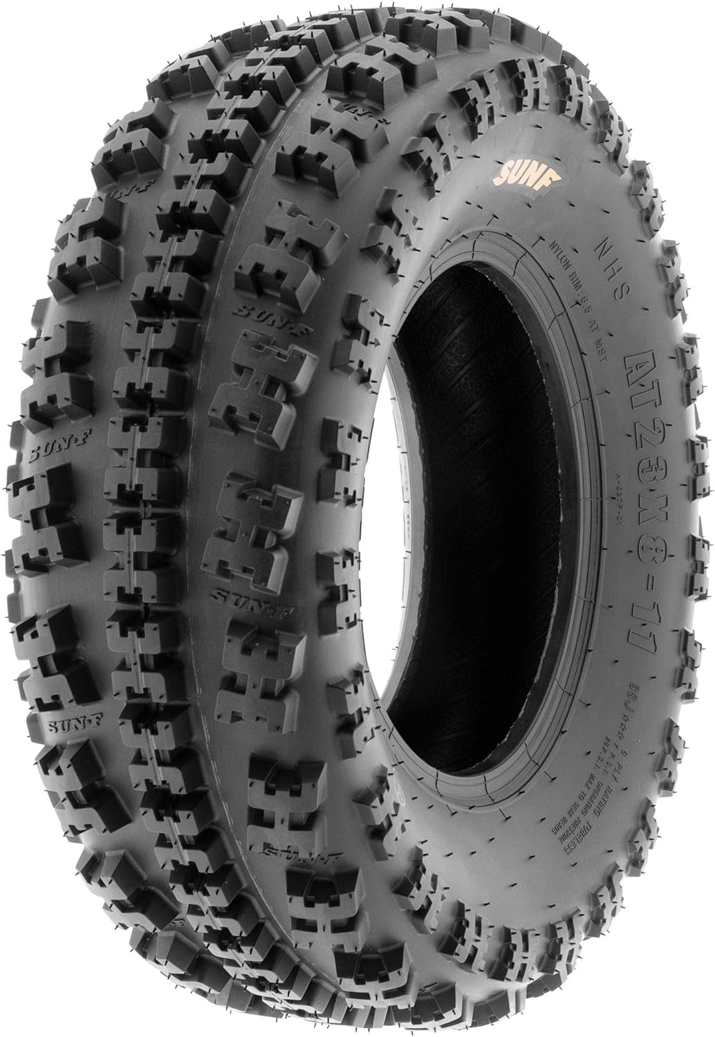 21X7-10 Front & 20X10-9 Rear ATV UTV Knobby Sport Tires,6 PR Tubeless A027, Set of 4